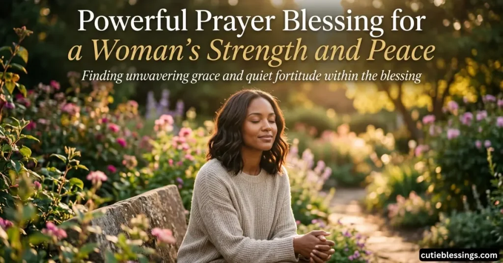 Powerful Prayer Blessing for a Woman’s Strength and Peace