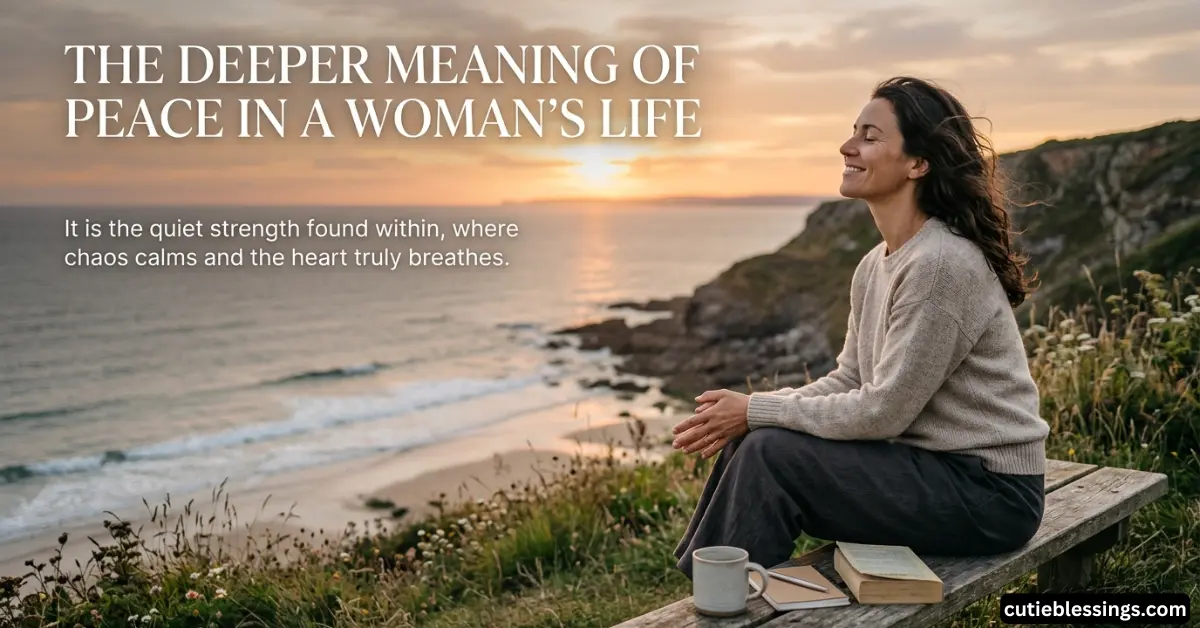 The Deeper Meaning of Peace in a Woman’s Life