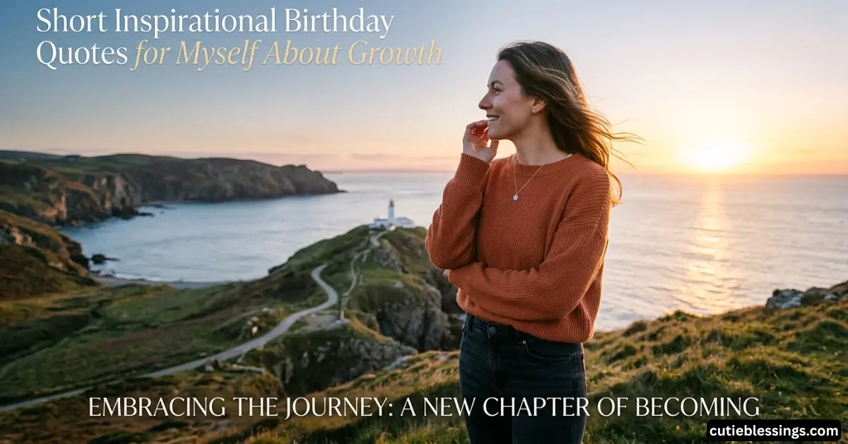 Short Inspirational Birthday Quotes for Myself About Growth