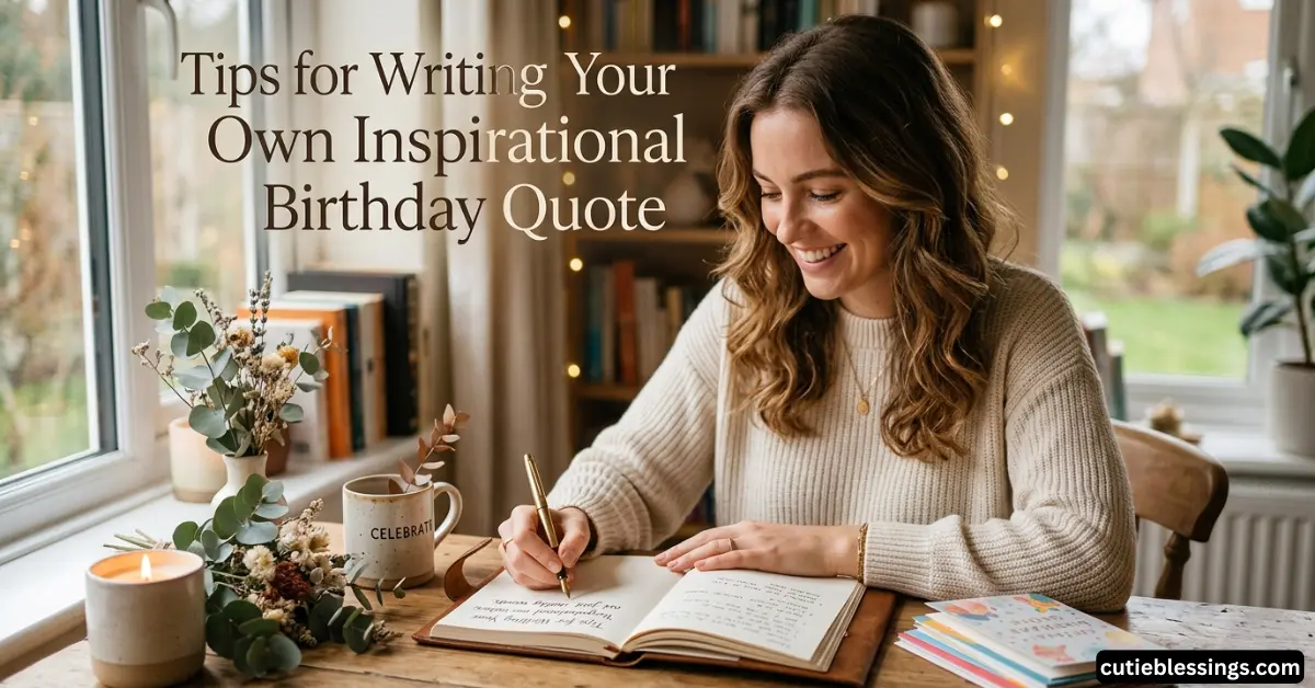 Tips for Writing Your Own Inspirational Birthday Quote