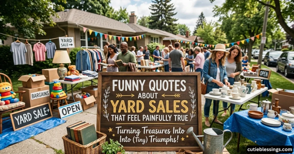 Funny Quotes About Yard Sales That Feel Painfully True