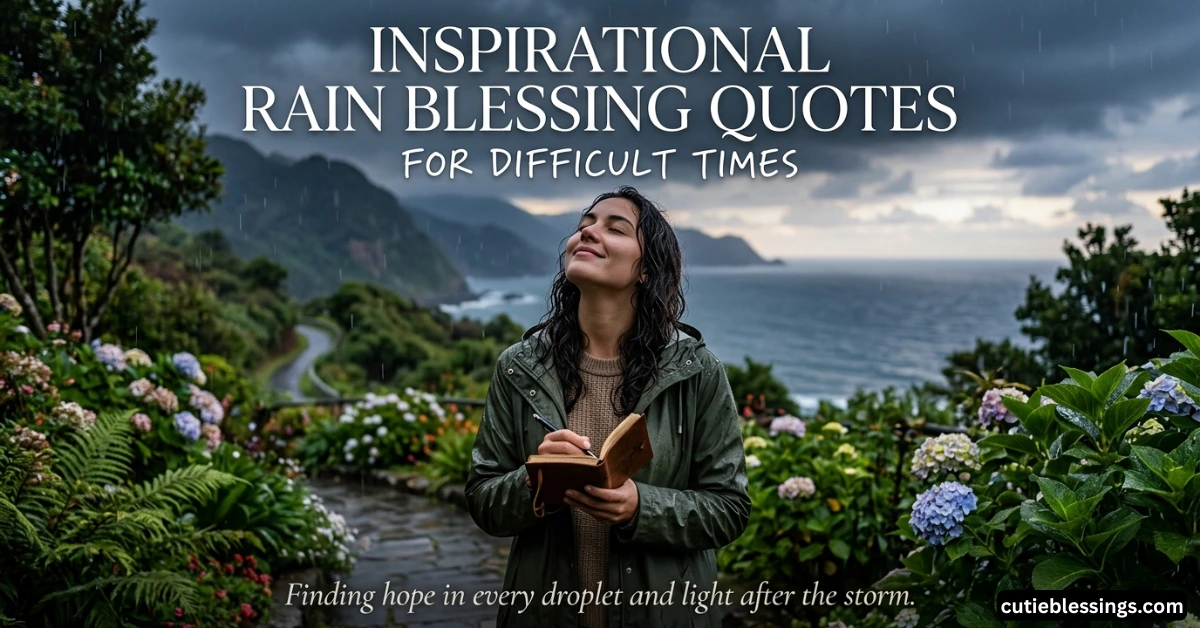 Inspirational Rain Blessing Quotes for Difficult Times