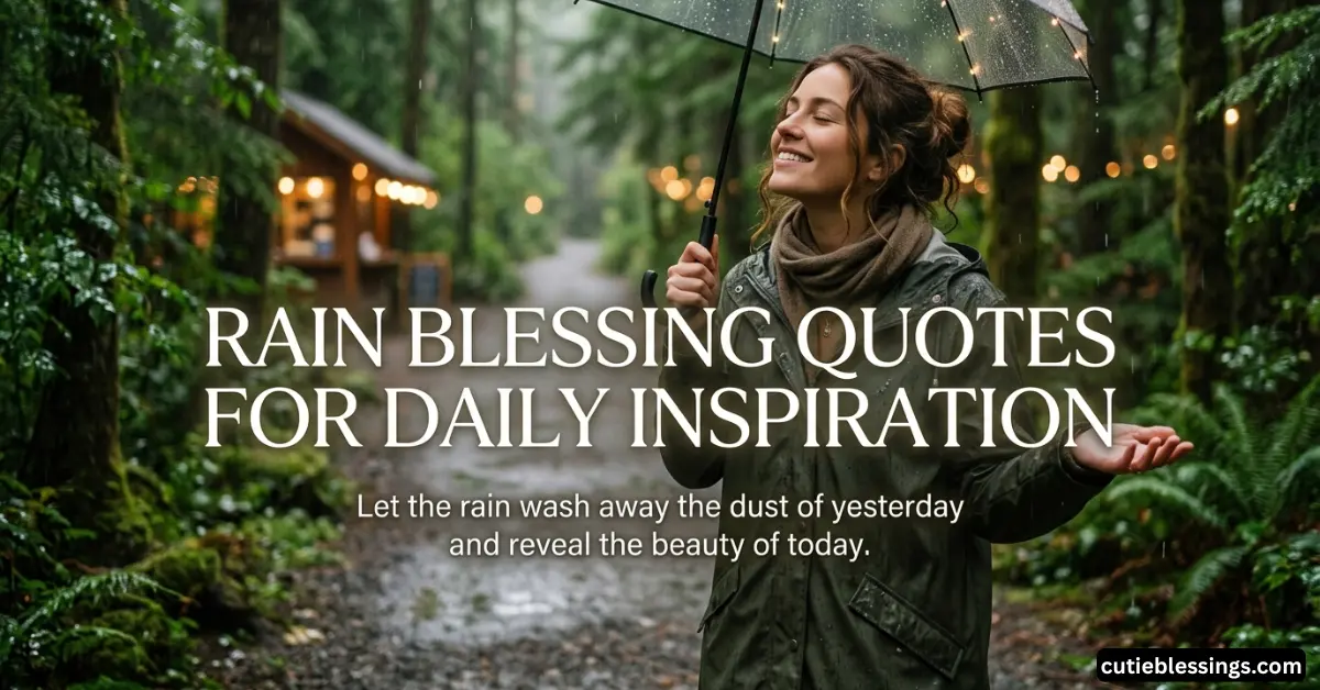 Short Rain Blessing Quotes for Daily Inspiration