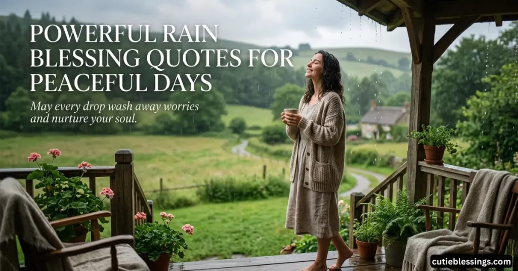 Powerful Rain Blessing Quotes for Peaceful Days