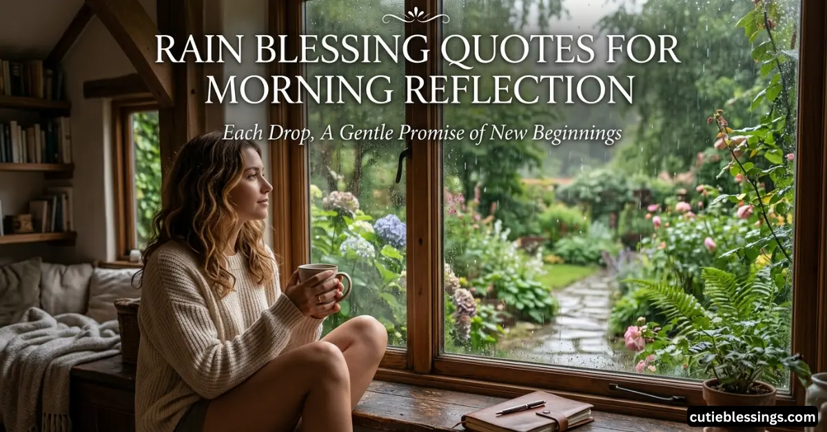 Rain Blessing Quotes for Morning Reflection
