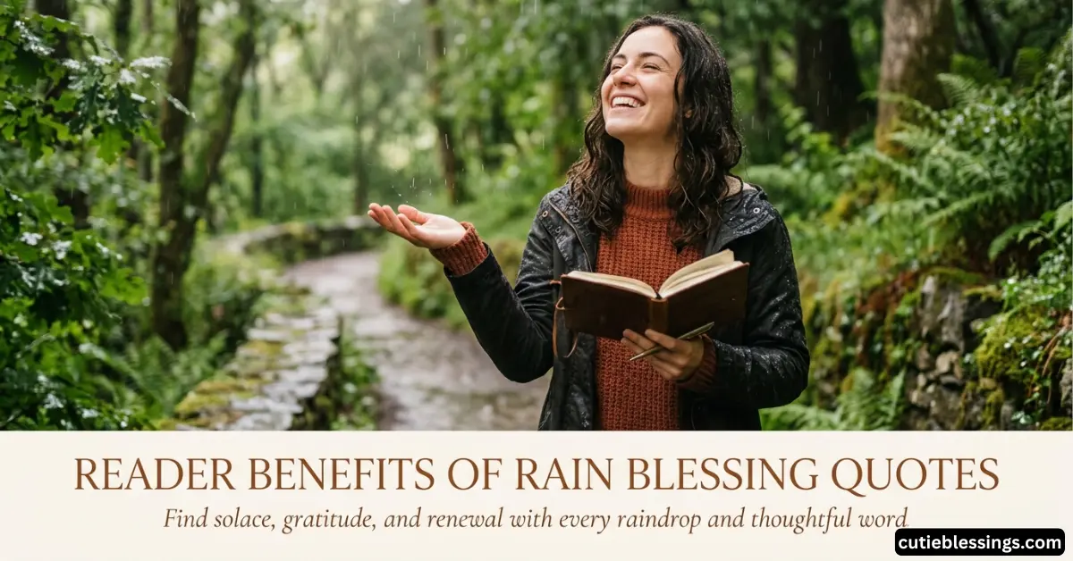 Reader Benefits of Rain Blessing Quotes