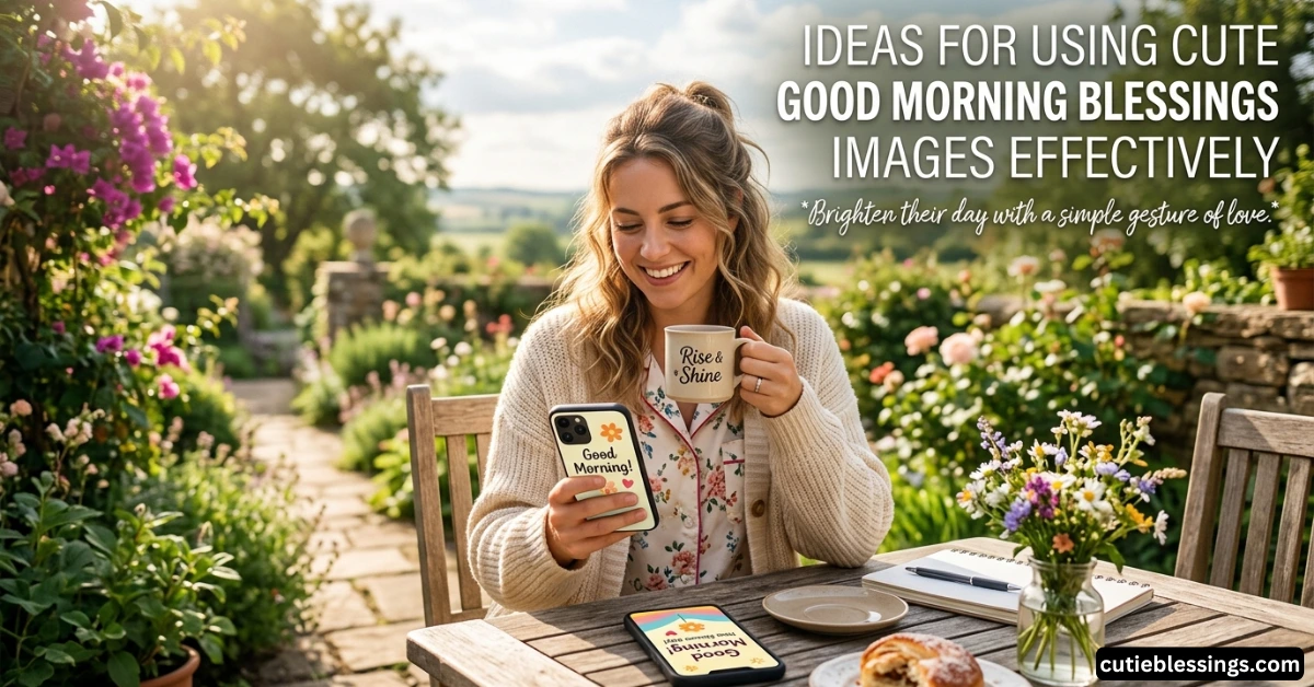 Ideas for Using Cute Good Morning Blessings Images Effectively