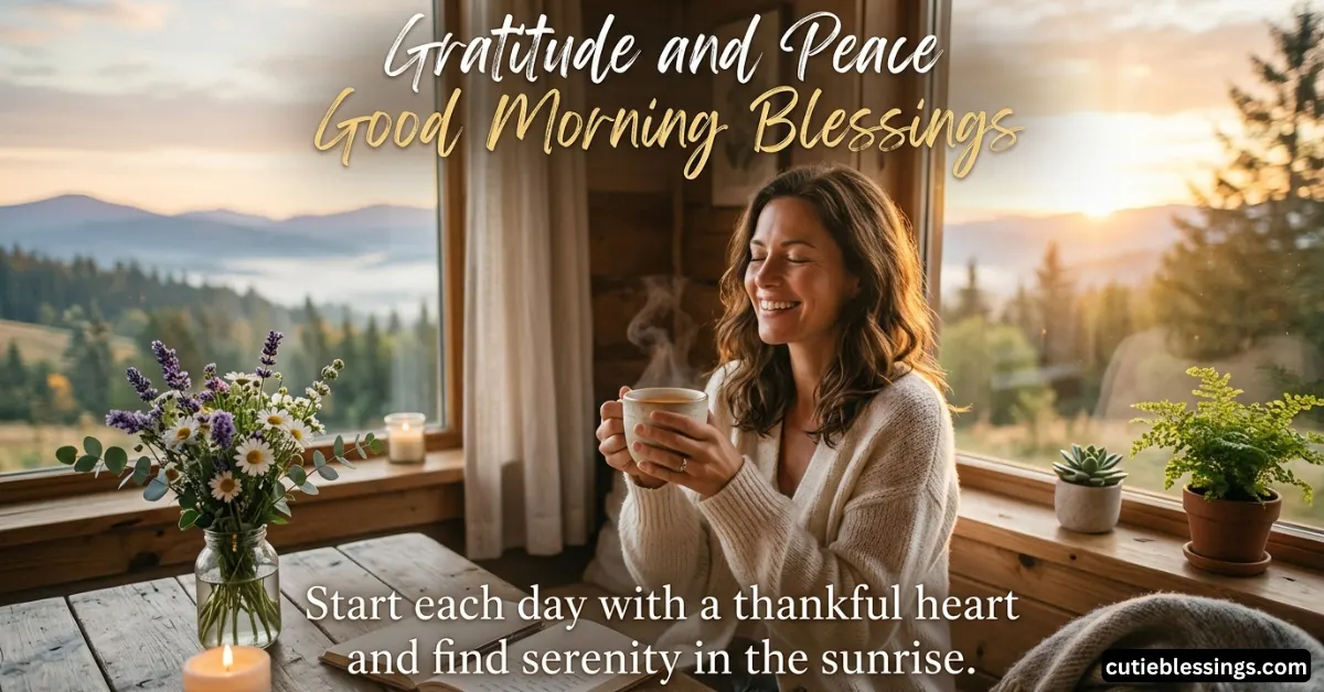 Gratitude and Peace Good Morning Blessings