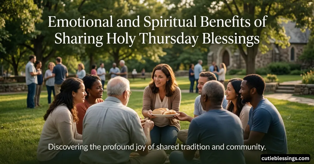 Emotional and Spiritual Benefits of Sharing Holy Thursday Blessings