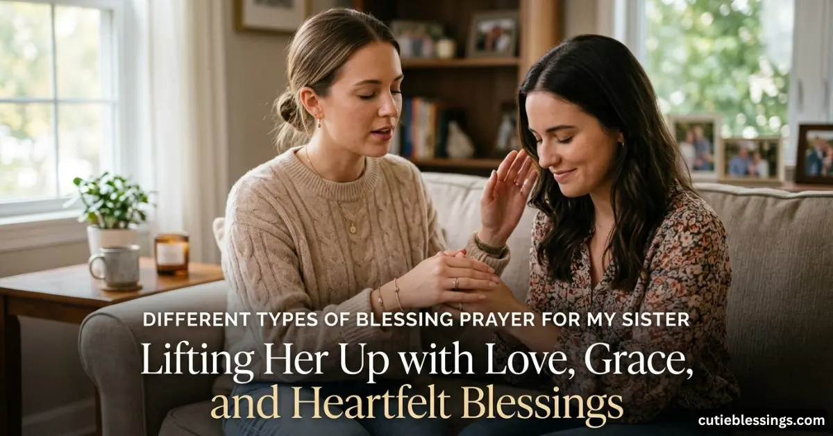 Different Types of Blessing Prayer for My Sister