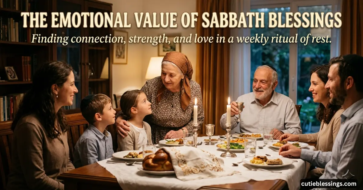 The Emotional Value of Sabbath Blessings