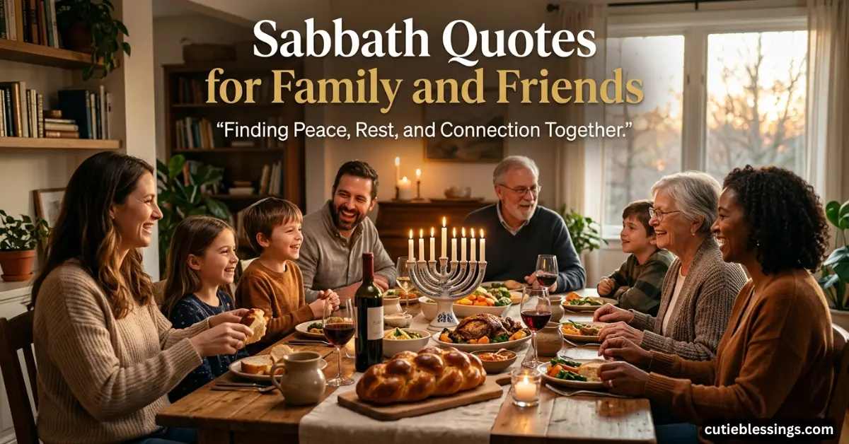 Sabbath Quotes for Family and Friends