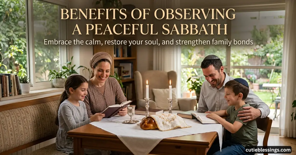 Benefits of Observing a Peaceful Sabbath