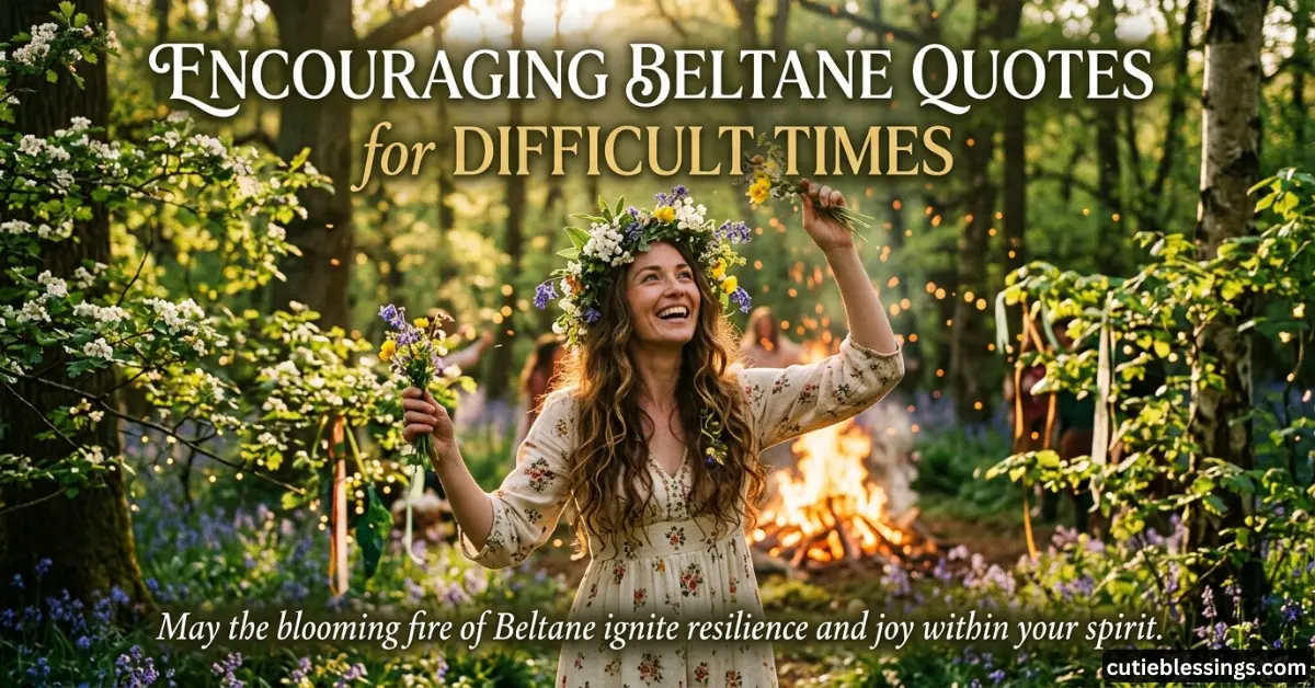 Encouraging Beltane Quotes for Difficult Times