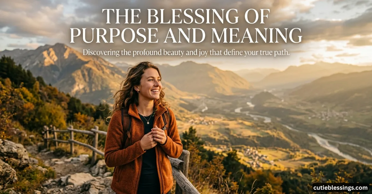 The Blessing of Purpose and Meaning