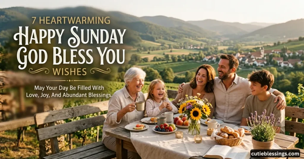 7 Heartwarming Happy Sunday God Bless You Wishes