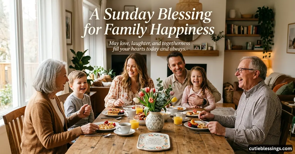 A Sunday Blessing for Family Happiness