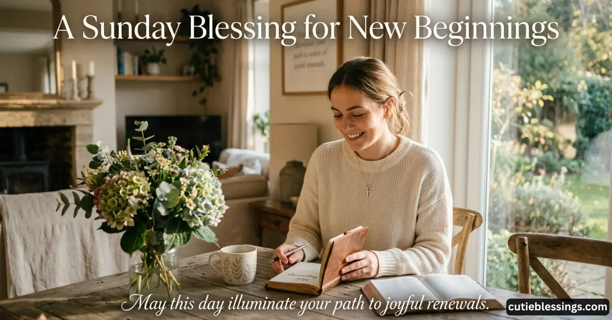 A Sunday Blessing for New Beginnings