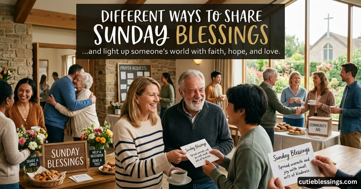 Different Ways to Share Sunday Blessings