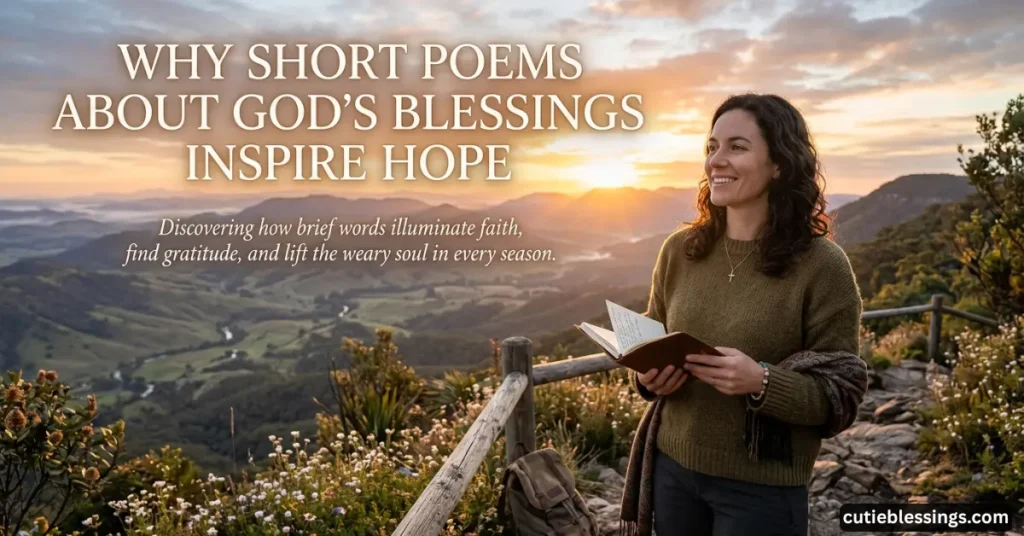 Why Short Poems About God Blessings Inspire Hope