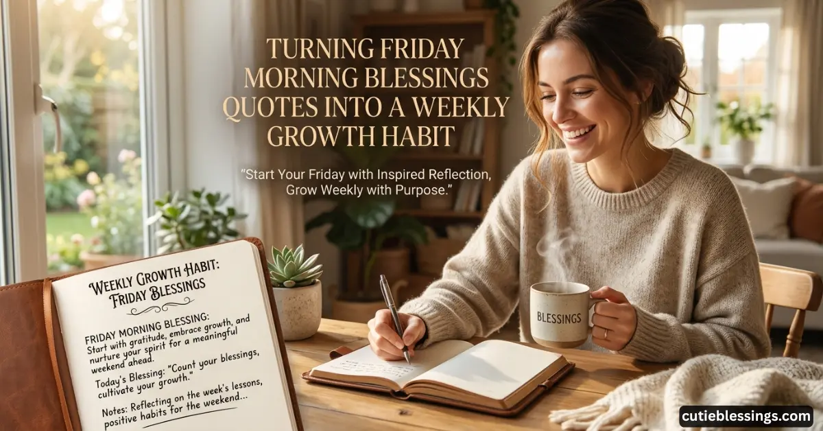 Turning Friday Morning Blessings Quotes into a Weekly Growth Habit