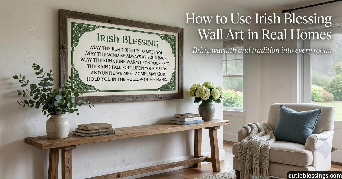 How Irish Blessing Wall Art Creates Peaceful Spaces