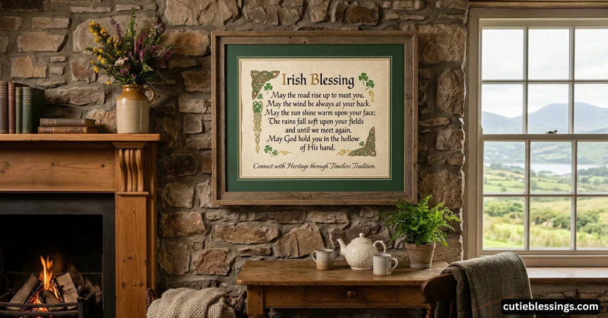 Irish Blessing Wall Art connects people to heritage and tradition