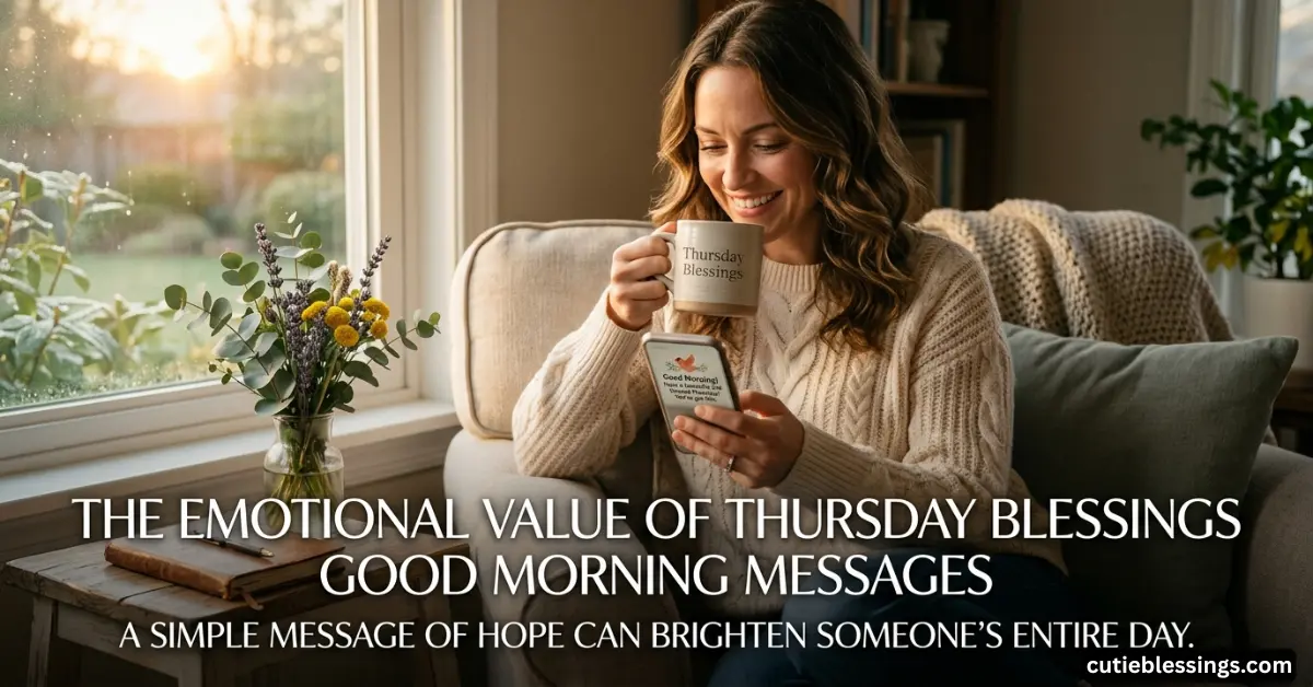 The Emotional Value of Thursday Blessings Good Morning Messages