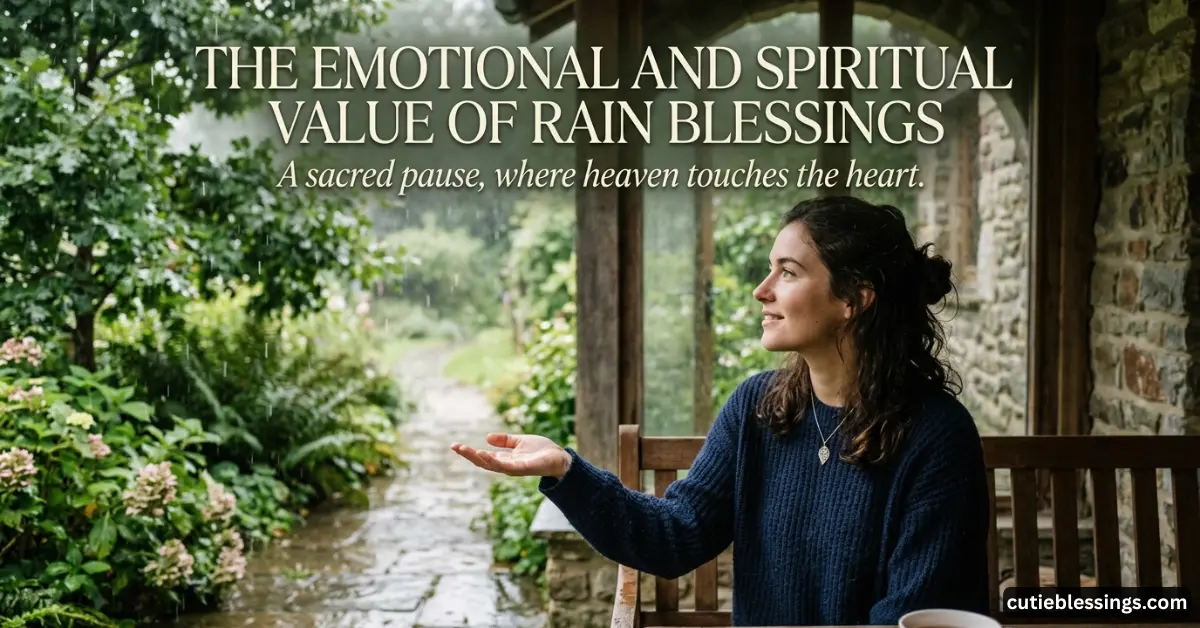 The Emotional and Spiritual Value of Rain Blessings