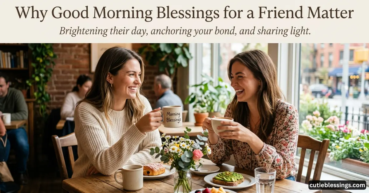 Why Good Morning Blessings for a Friend Matter