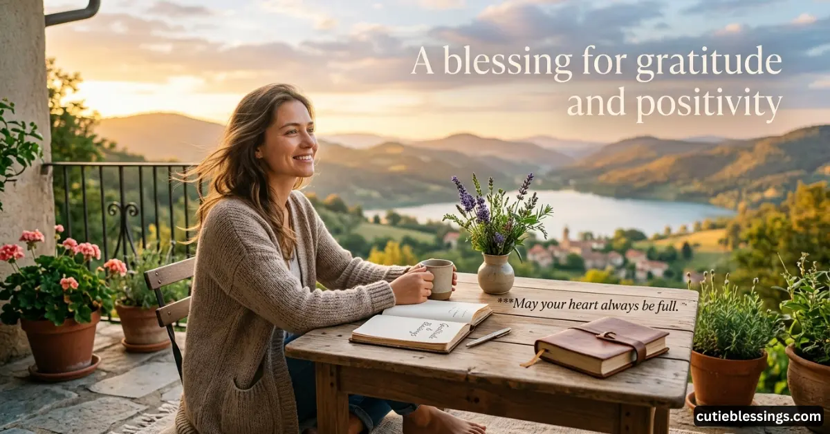 A blessing for gratitude and positivity