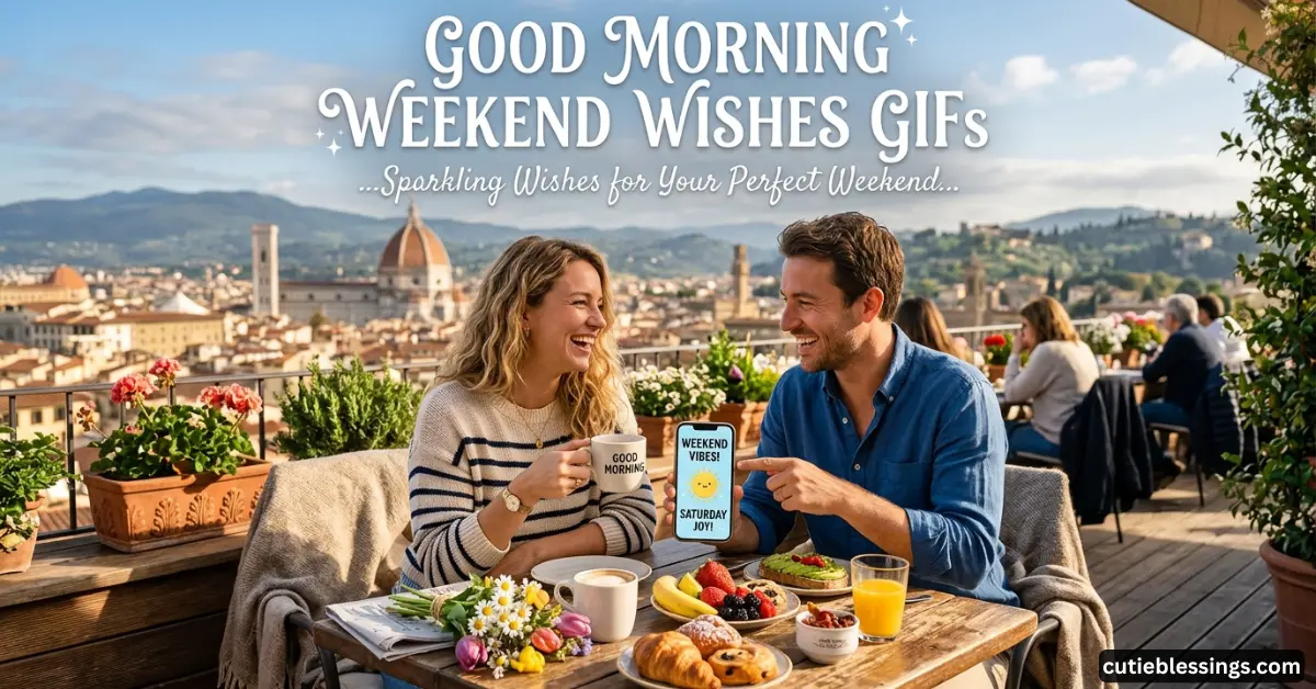 Good Morning Weekend Wishes GIFs