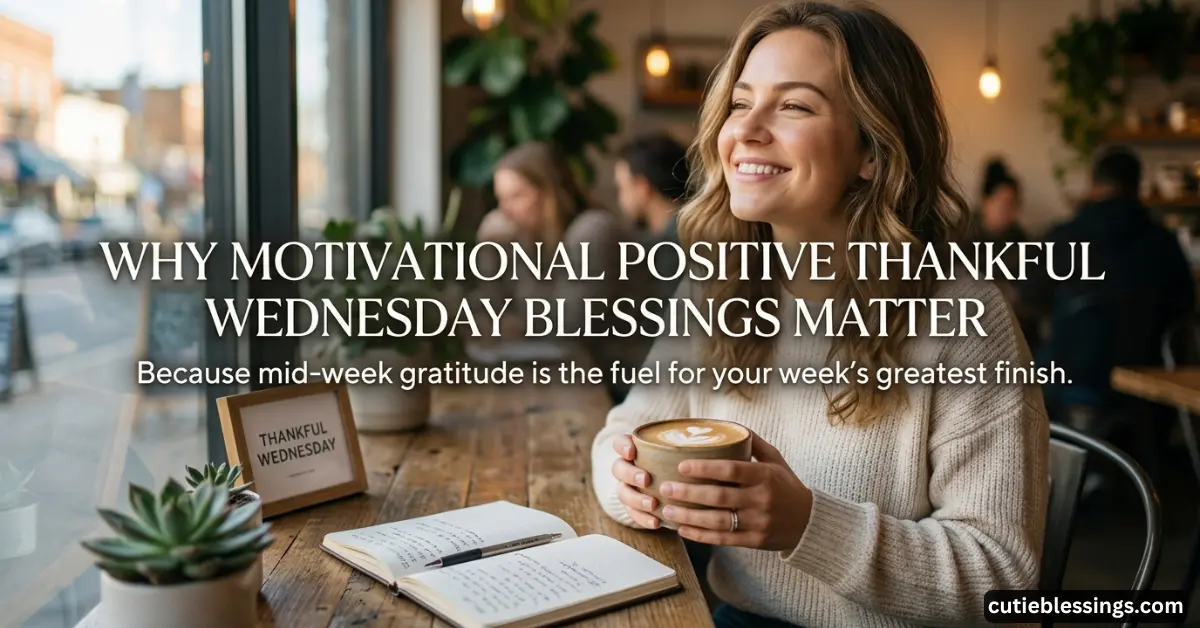 Why Motivational Positive Thankful Wednesday Blessings Matter