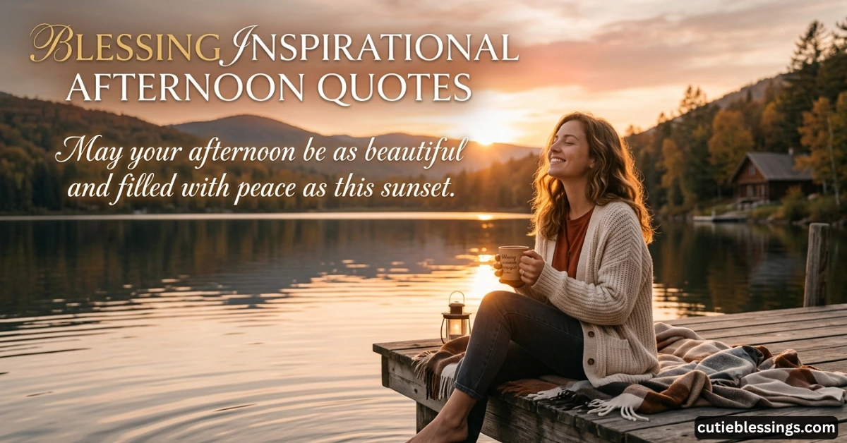 Blessing Inspirational Afternoon Quotes