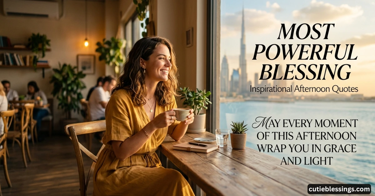 Most Powerful Blessing Inspirational Afternoon Quotes