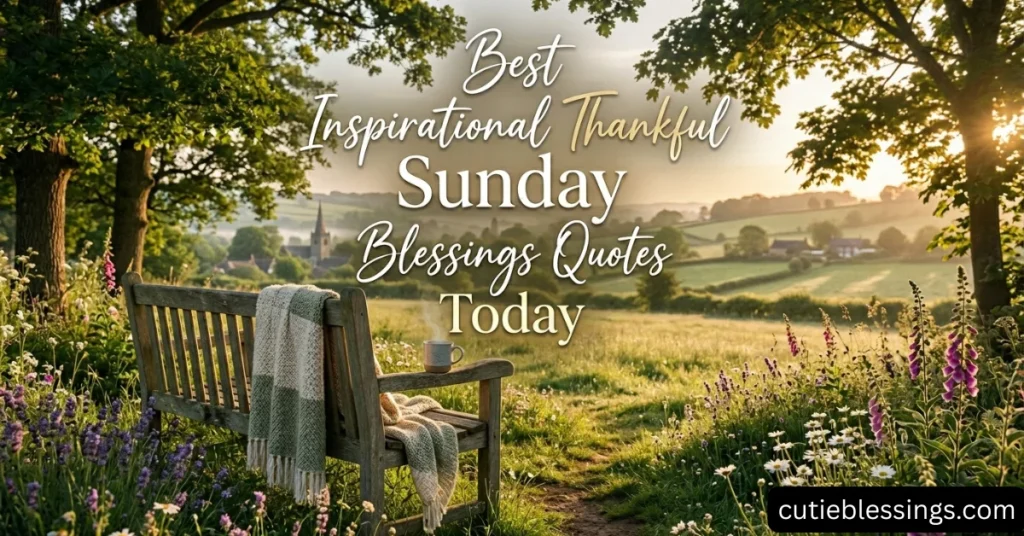 Best Inspirational Thankful Sunday Blessings Quotes Today