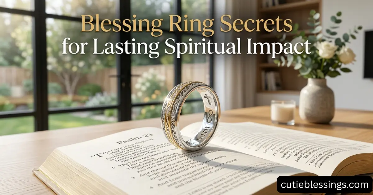 Blessing Ring Secrets for Lasting Spiritual Impact