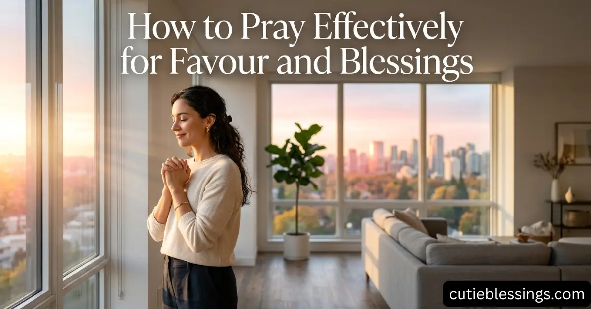 How to Pray Effectively for Favour and Blessings