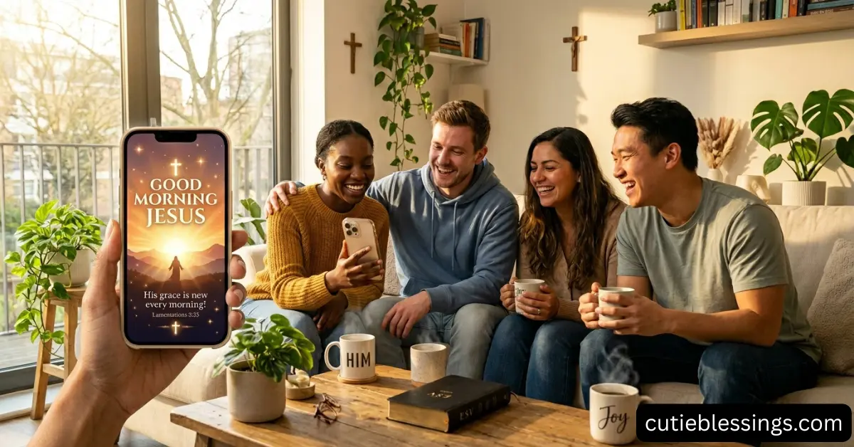 Sharing Good Morning Jesus GIFs with Friends