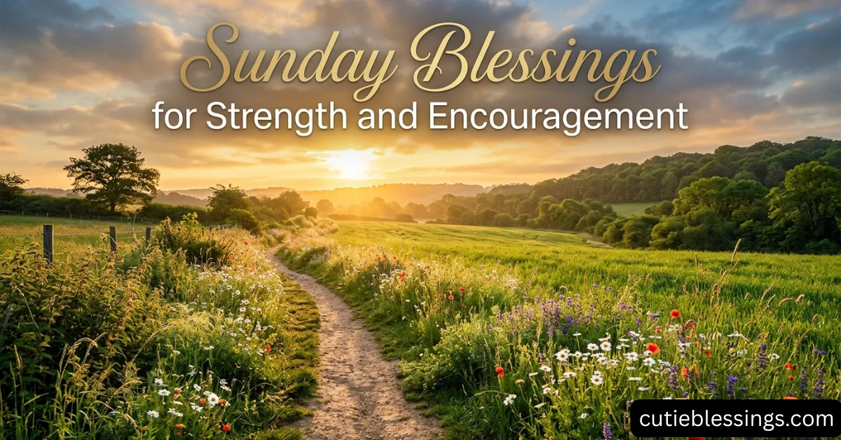 Sunday Blessings for Strength and Encouragement
