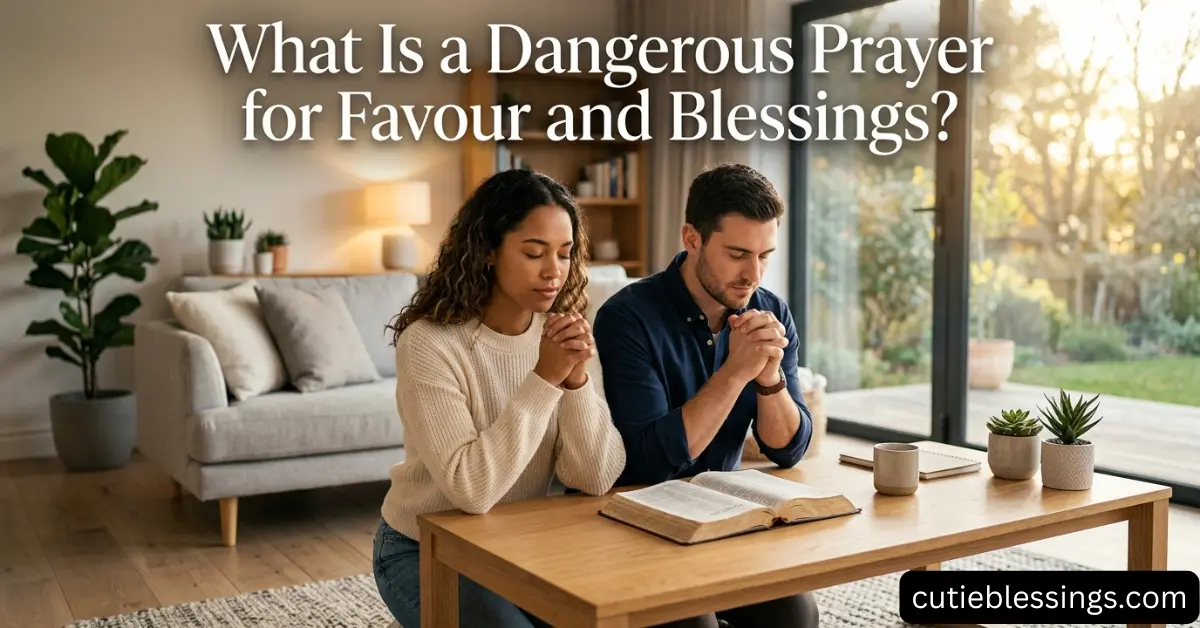 What Is a Dangerous Prayer for Favour and Blessings