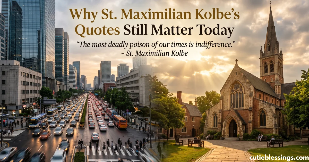 Why St. Maximilian Kolbe's Quotes Still Matter Today