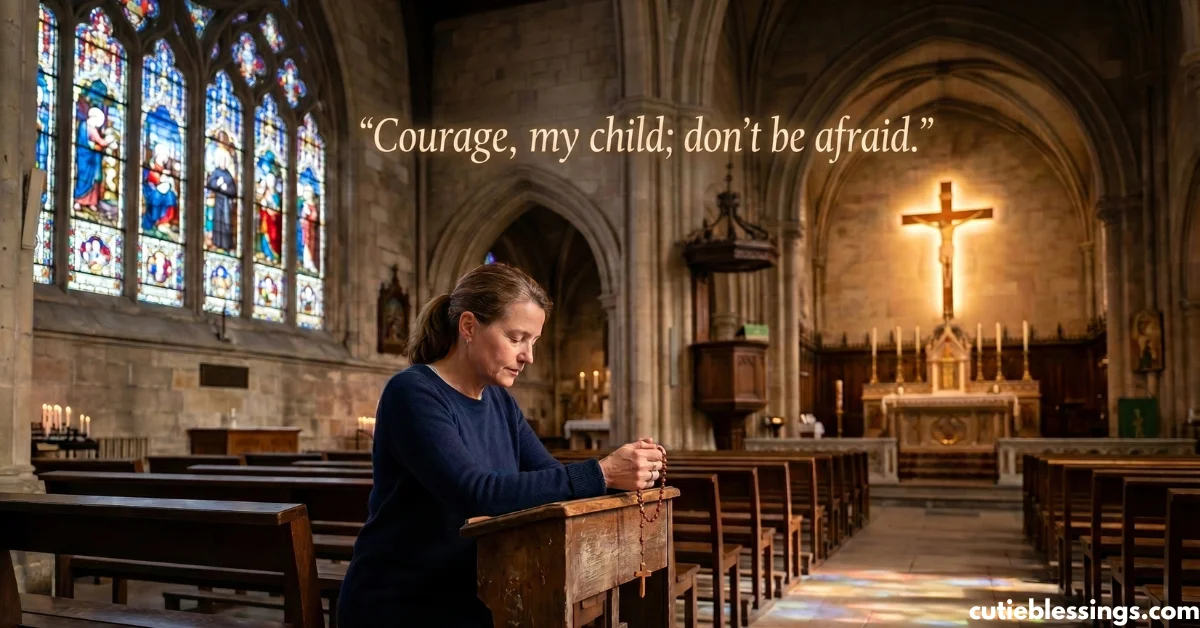 7. "Courage, my child; don't be afraid."