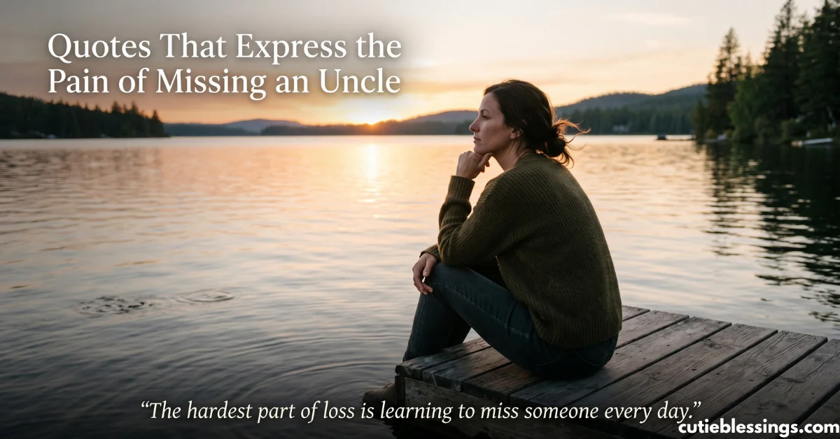 Quotes That Express the Pain of Missing an Uncle