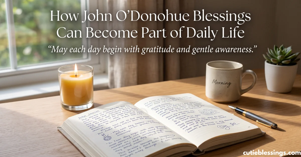 How John O Donohue Blessings Can Become Part of Daily Life