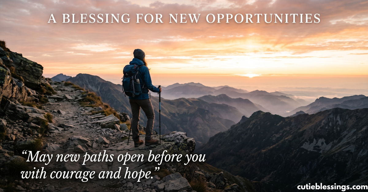 25. A Blessing for New Opportunities