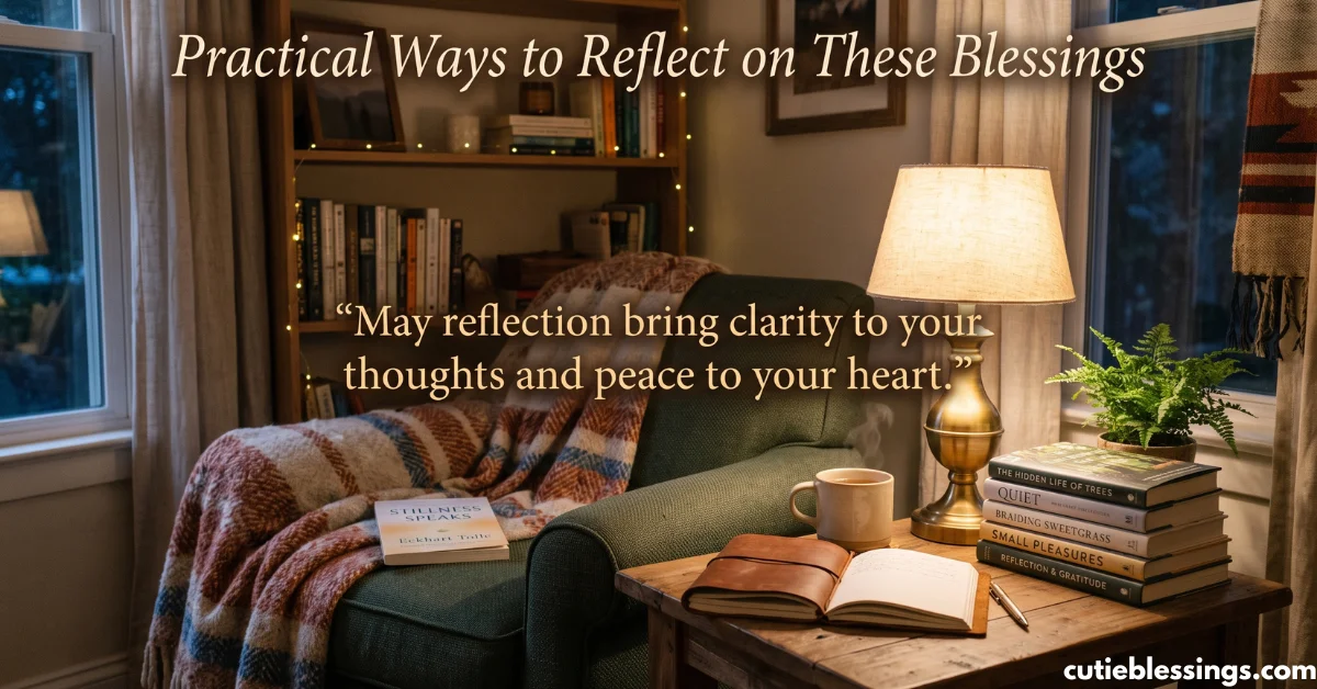 Practical Ways to Reflect on These Blessings