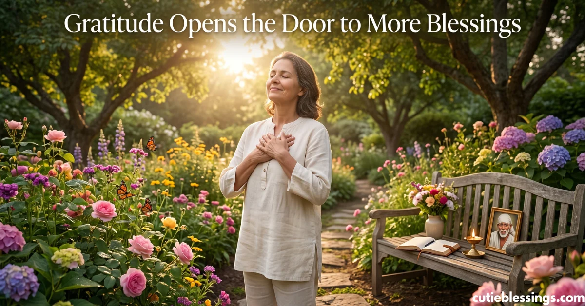 Gratitude Opens the Door to More Blessings