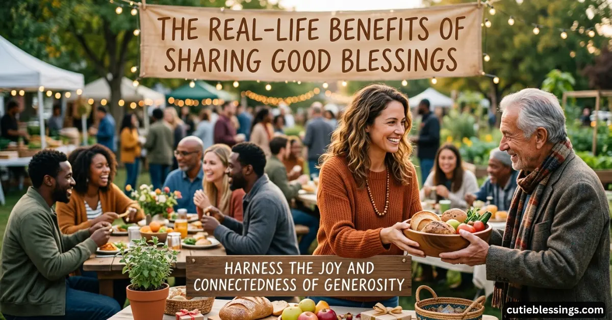 The Real-Life Benefits of Sharing Good Blessings