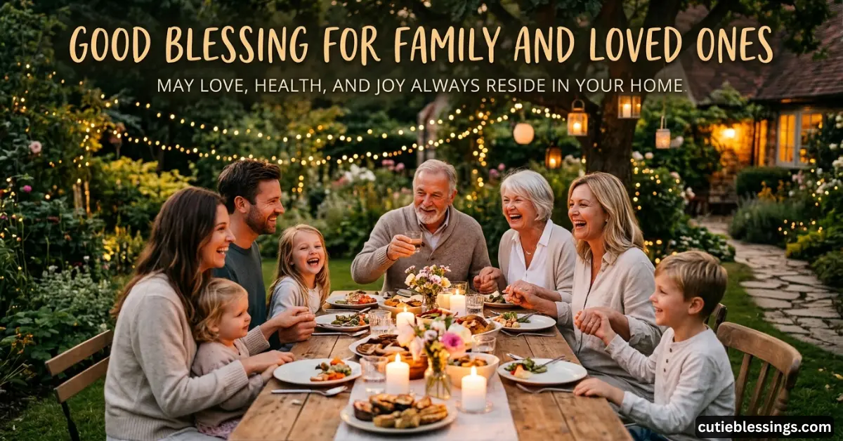 Good Blessing for Family and Loved Ones